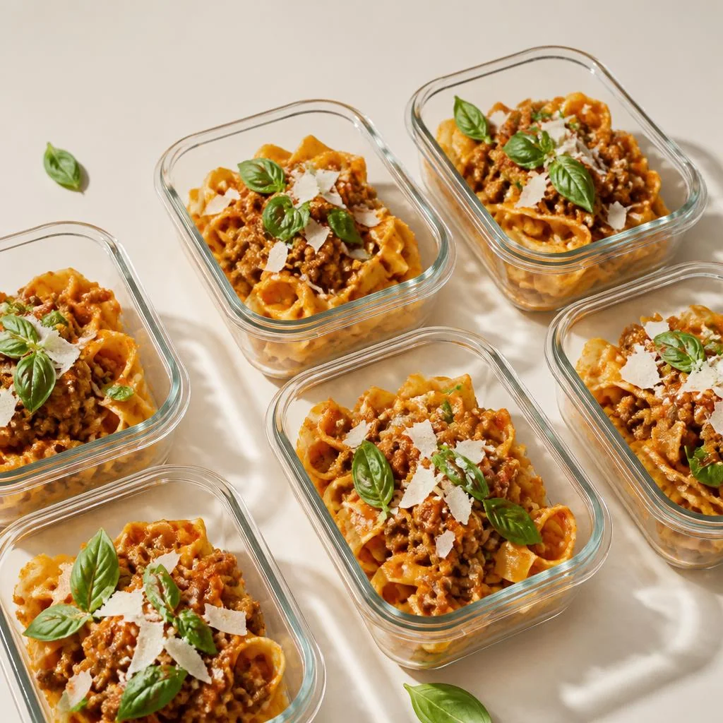 Pasta preparada para la semana
